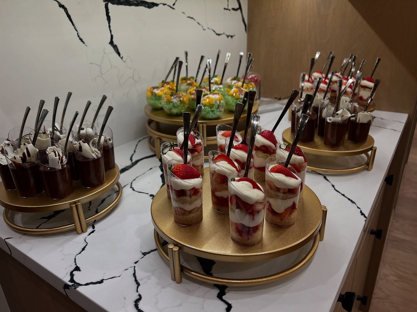 Catering presentation at a Culinary Collective event